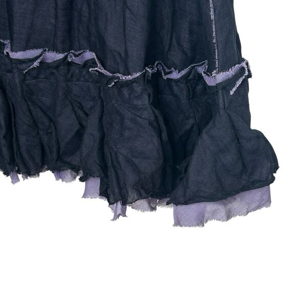 Gregory Parkinson Whimsigoth Ruffle Skirt Womens 6 Midi Fairy Boho Y2k Grunge - Picture 13 of 15